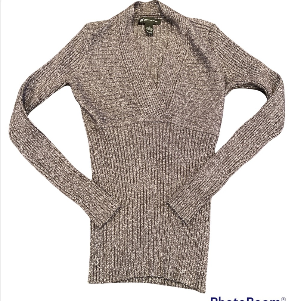 INC ribbed sparkle sweater
